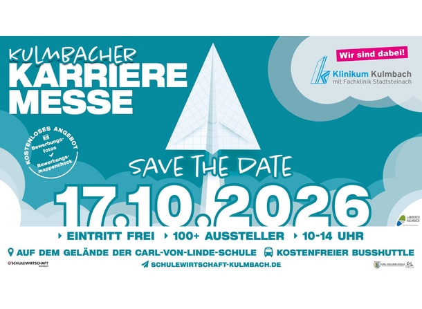 Wir sind bei der Kulmbacher Karrieremesse dabei!